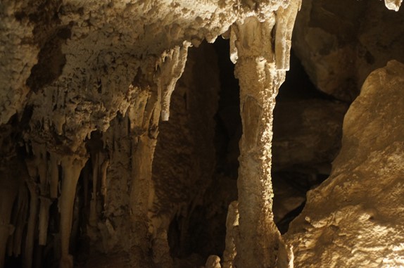Stalactites in Lewis and Clark Caverns state park, Montana